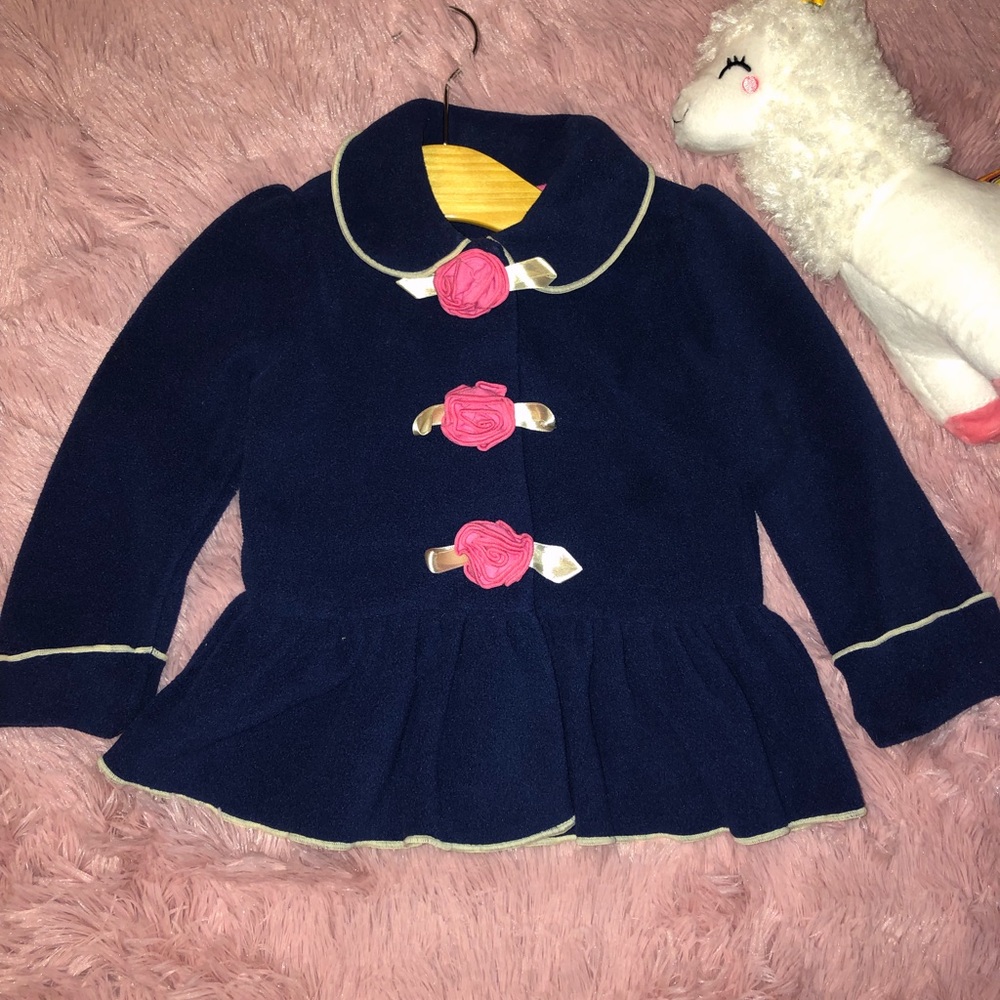 18 Months Jacket with Rose buttons